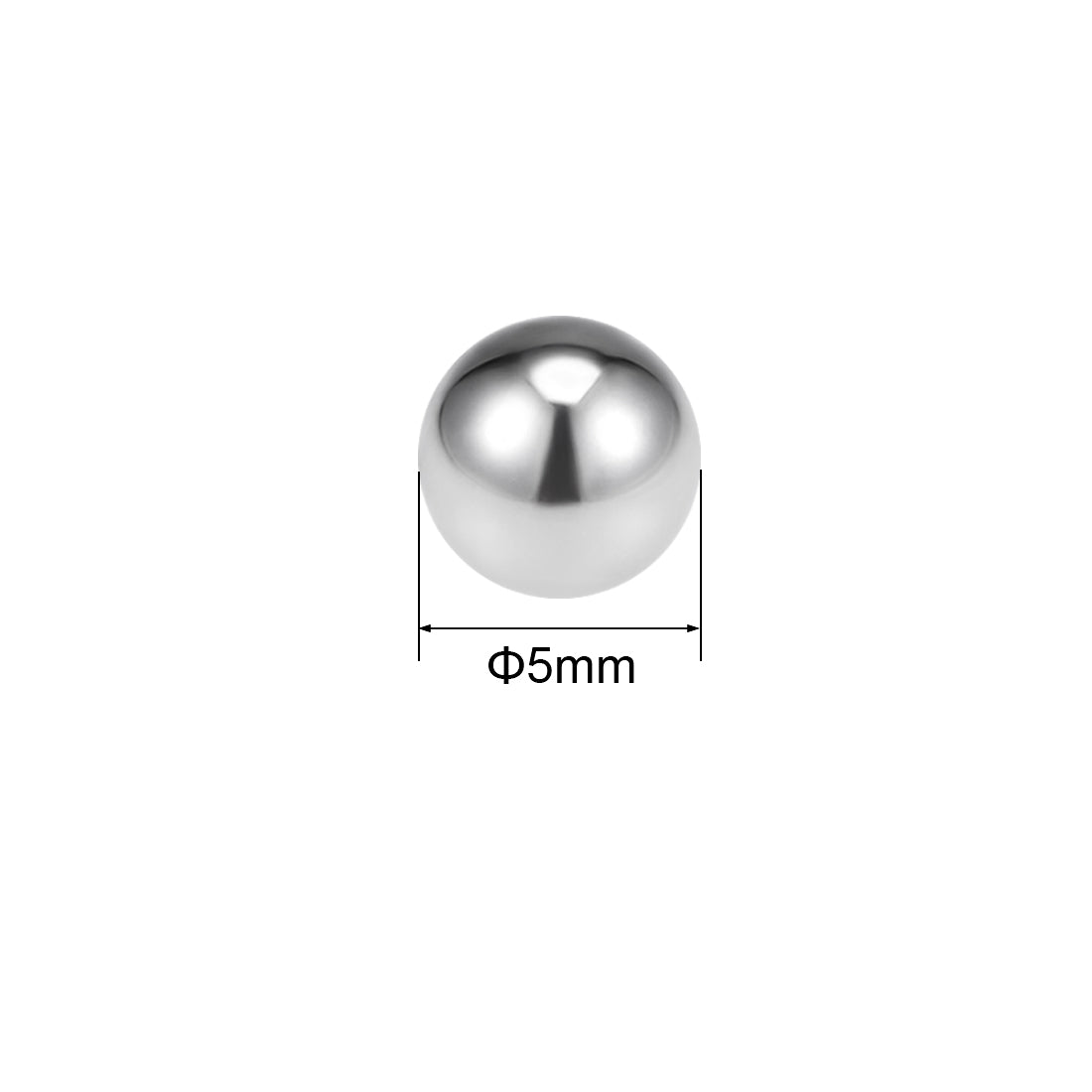 Uxcell Uxcell 4.5mm Bearing Balls 304 Stainless Steel G100 Precision Balls 200pcs