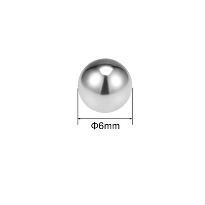 Harfington Uxcell 6mm Bearing Balls 304 Stainless Steel G100 Precision Balls 20pcs