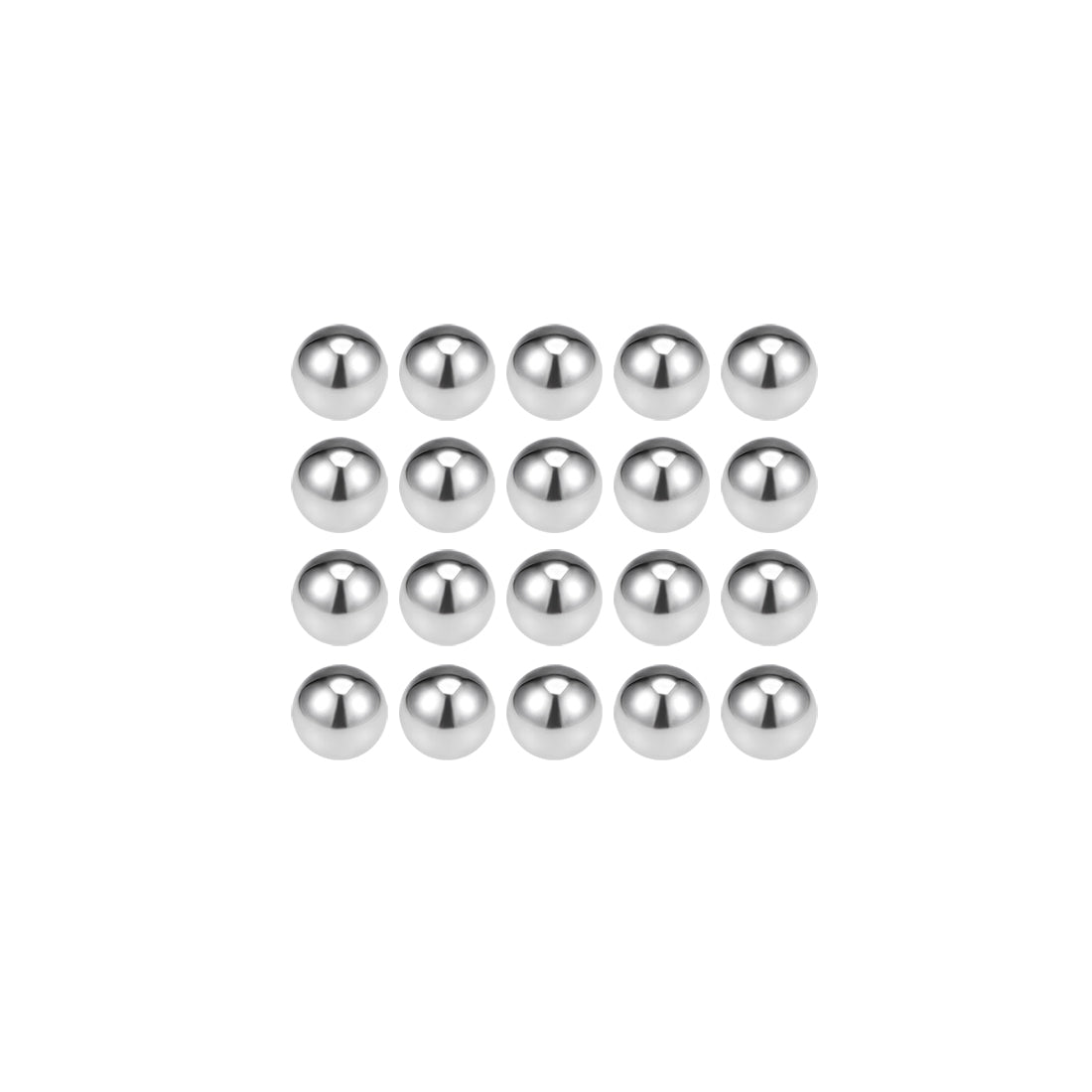 uxcell Uxcell 6mm Bearing Balls 304 Stainless Steel G100 Precision Balls 20pcs