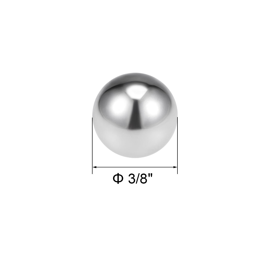 Uxcell Uxcell 1/4" Bearing Balls 304 Stainless Steel G100 Precision Balls 50pcs