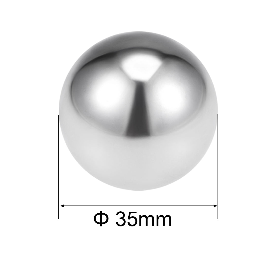 Uxcell Uxcell 14mm Bearing Balls 304 Stainless Steel G100 Precision Balls 2pcs