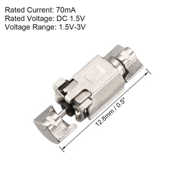 Harfington Uxcell Micro Mini Double Shaft Vibration Motors DC 1.5V 70mA Dual Head Vibrating Motor for Electric Toy Massager 12.8x4.4mm 5Pcs