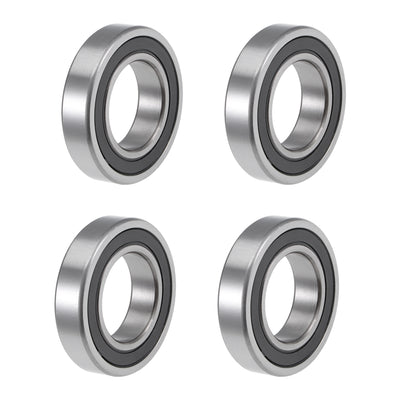 Harfington Uxcell Deep Groove Ball Bearings Double Sealed Chrome Steel ABEC1 Z2