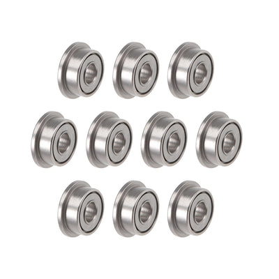 Harfington Uxcell F682ZZ Flange Ball Bearing 2x5x2.3mm Shielded Chrome Bearings 10pcs