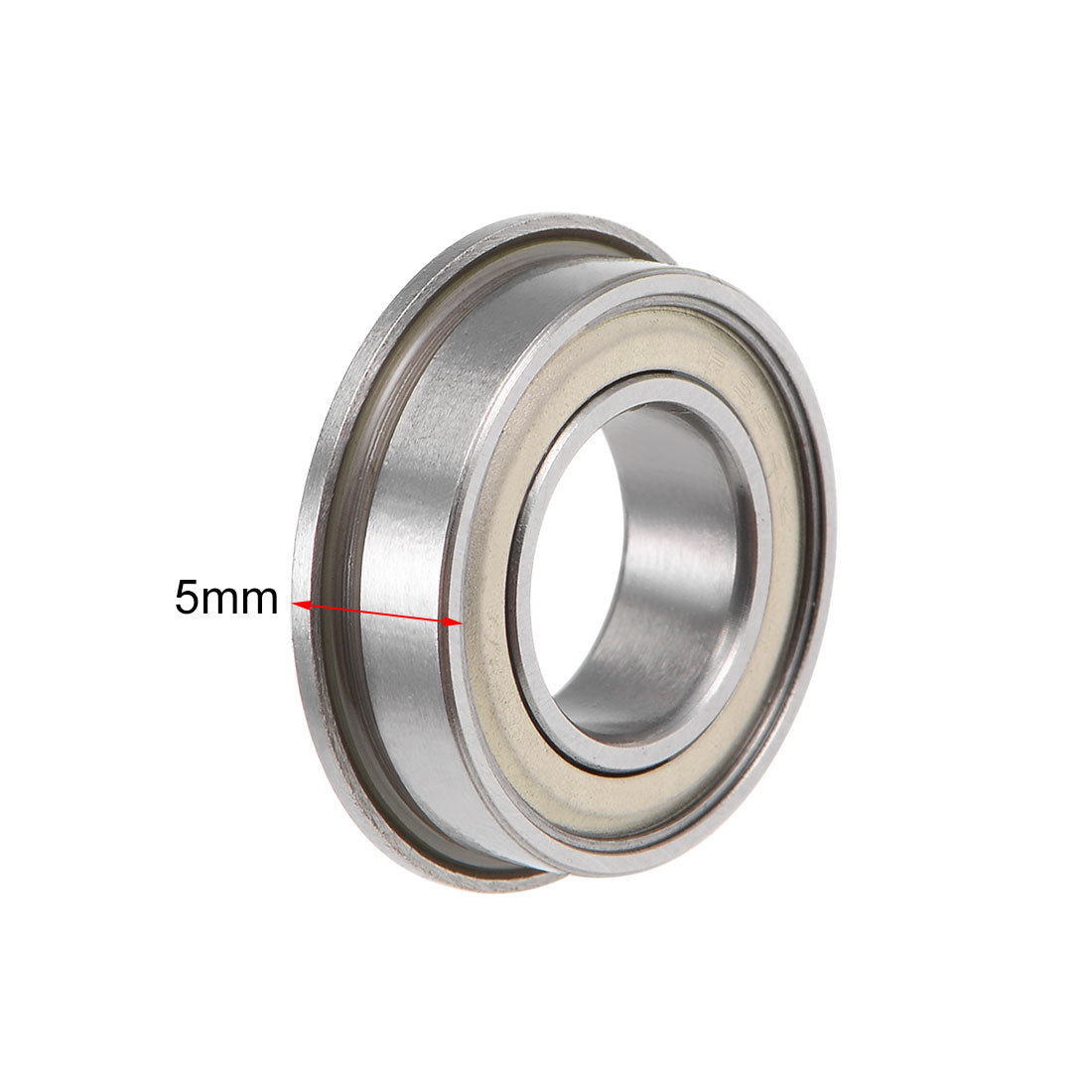 uxcell Uxcell F689ZZ Flange Ball Bearing 9x17x5mm Shielded Chrome Bearings 10pcs