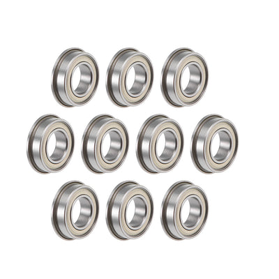 Harfington Uxcell F689ZZ Flange Ball Bearing 9x17x5mm Shielded Chrome Bearings 10pcs