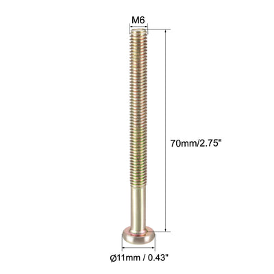 Harfington Uxcell Furniture Screw, Hex Socket Cap Machine Screws, Thread Carbon Steel