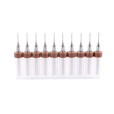 Harfington Uxcell 1Set (10Pcs) 0.5mm Carbide CNC Engraving Circuit Board Micro PCB Drill Bits