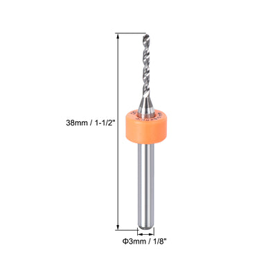 Harfington Uxcell 10 Stk. 0,1-2,0mm Hartmetall CNC Gravur Leiterplatte Mikrobohrer 1/8 Zoll Schaft