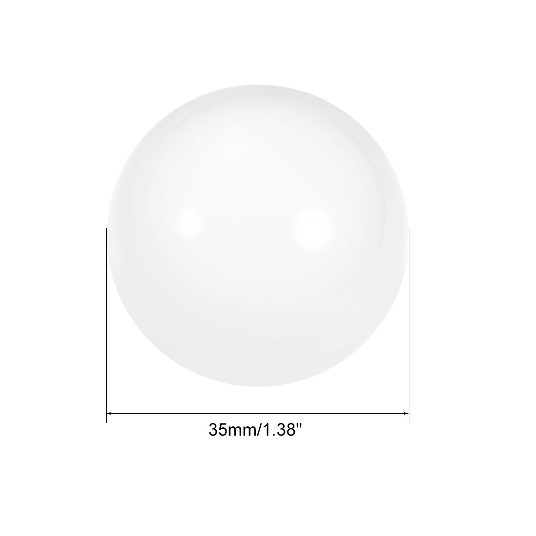 uxcell Uxcell 35mm Diameter Acrylic Ball Clear Sphere Ornament Solid Balls 1.38"