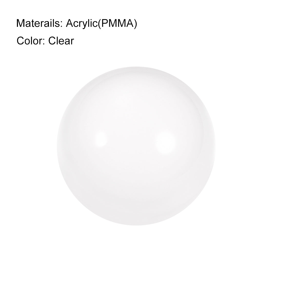 uxcell Uxcell 35mm Diameter Acrylic Ball Clear Sphere Ornament Solid Balls 1.38"