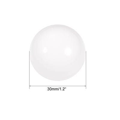 Harfington Uxcell 30mm Dia Acrylic Ball Clear Sphere Ornament Solid Balls 1.2" for Home Decor