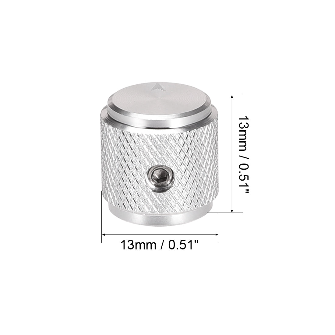 uxcell Uxcell Potentiometer Knob Silver Tone Aluminum Volume Control Knob Amplifier Electric Guitar