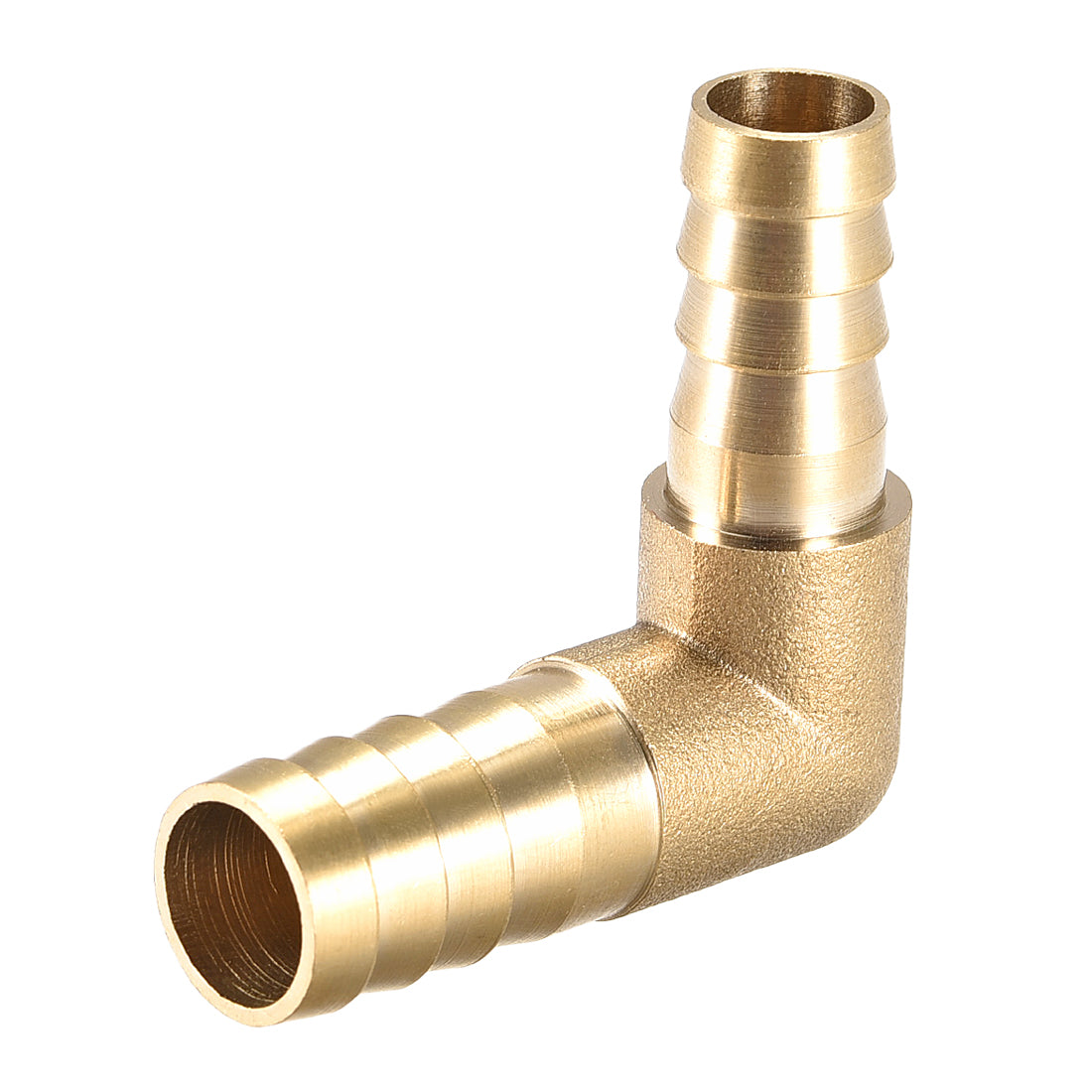 uxcell Uxcell 12mm to 10mm Barb Brass Hose Fitting 90 Degree Elbow Pipe Connector Coupler