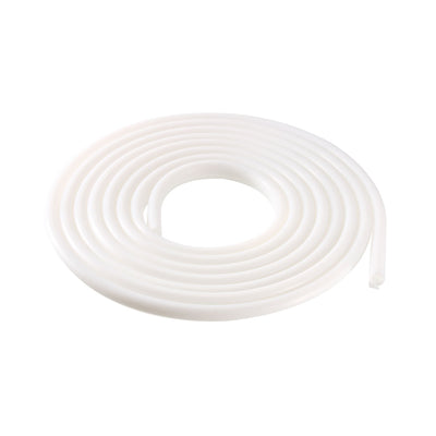 Harfington Uxcell T-Slot Mount Weatherstrip Seal 7mm Bulb Bubble for 5mm Slot 3 Meters White