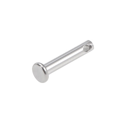 Harfington Uxcell Single Hole Clevis Pins - Flat Head 304 Stainless Steel Link Hinge Pin 20Pcs