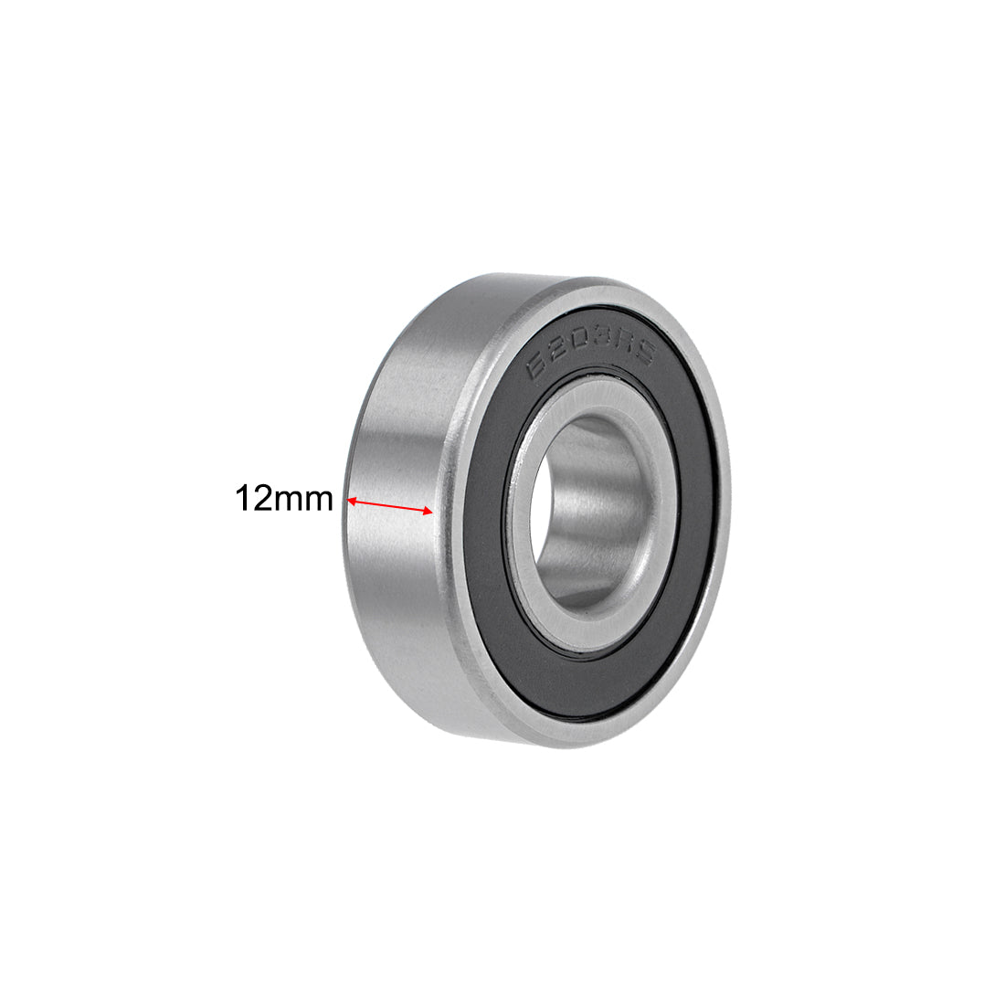 uxcell Uxcell Deep Groove Ball Bearings Metric Double Sealed Chrome Steel Rollers Z2