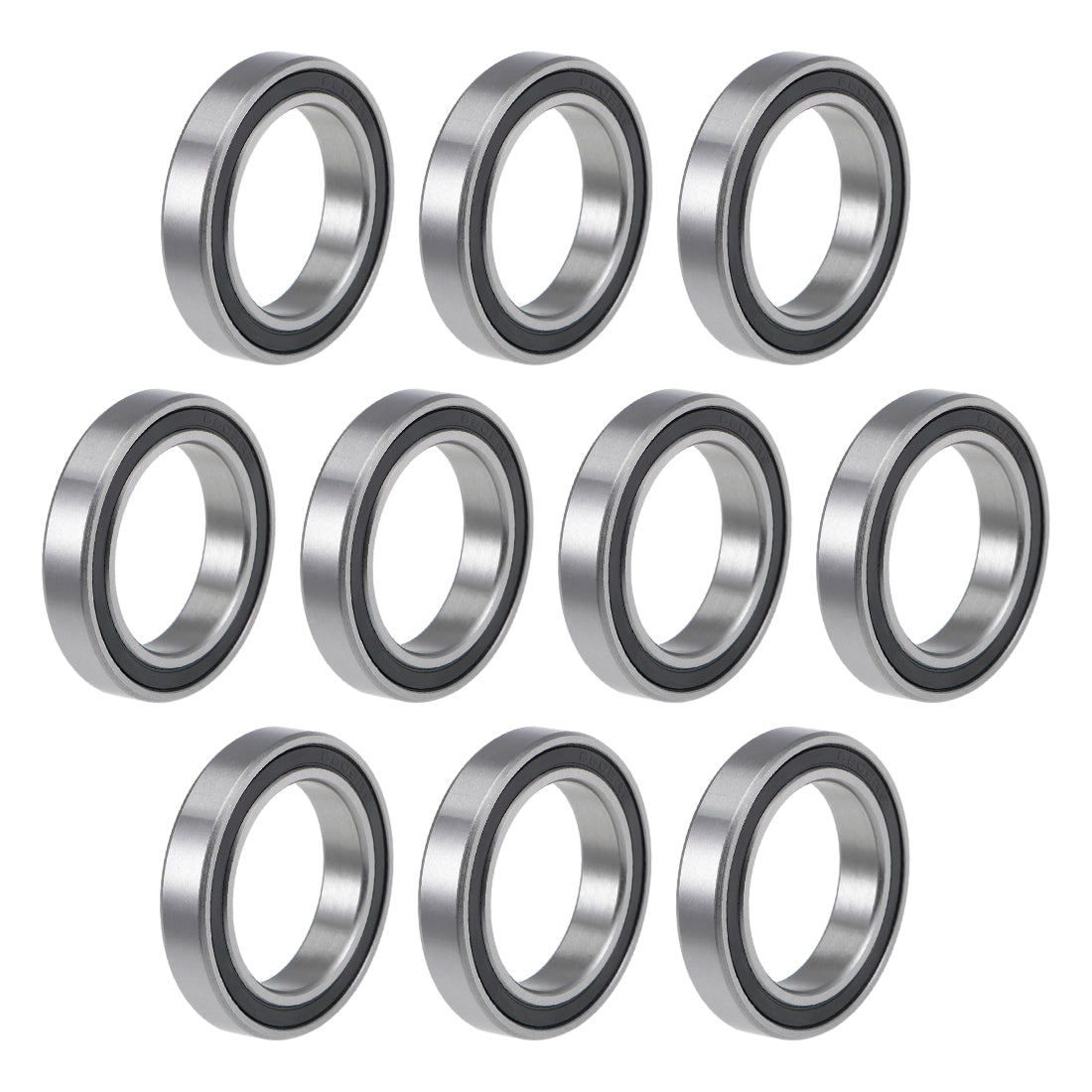 uxcell Uxcell Deep Groove Ball Bearings Thin Section Double Sealed Chrome Steel ABEC1