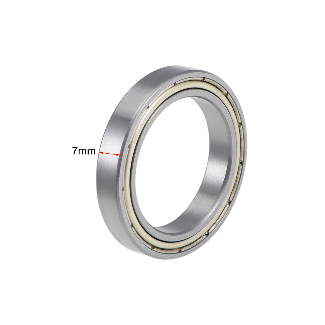 uxcell Uxcell Deep Groove Ball Bearings Thin Section Double Shield Chrome Steel ABEC1