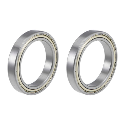 Harfington Uxcell Deep Groove Ball Bearings Thin Section Double Shield Chrome Steel ABEC1