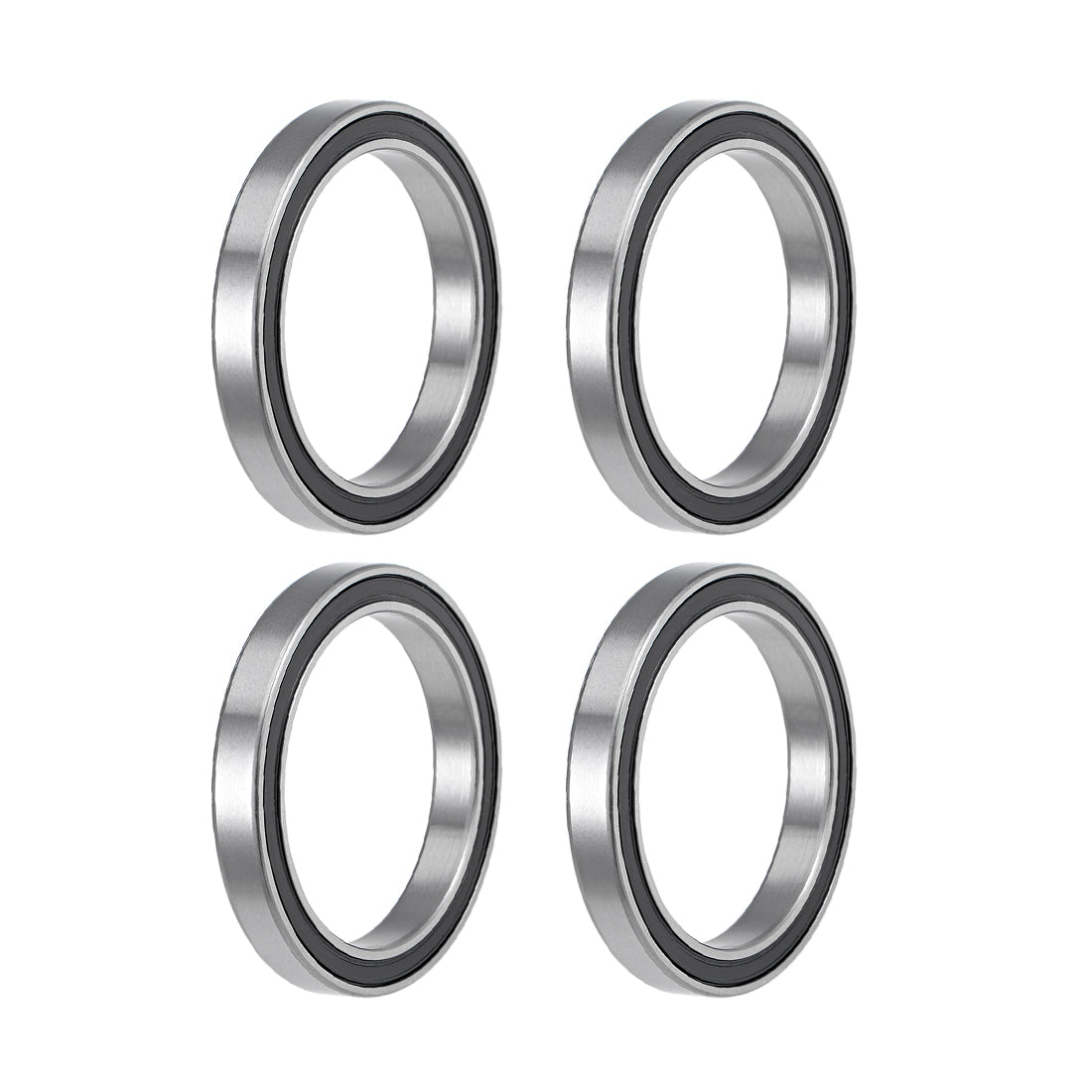 uxcell Uxcell Deep Groove Ball Bearings Thin Section Double Seal Chrome Steel ABEC1