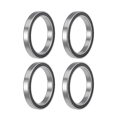 Harfington Uxcell Deep Groove Ball Bearings Thin Section Double Seal Chrome Steel ABEC1