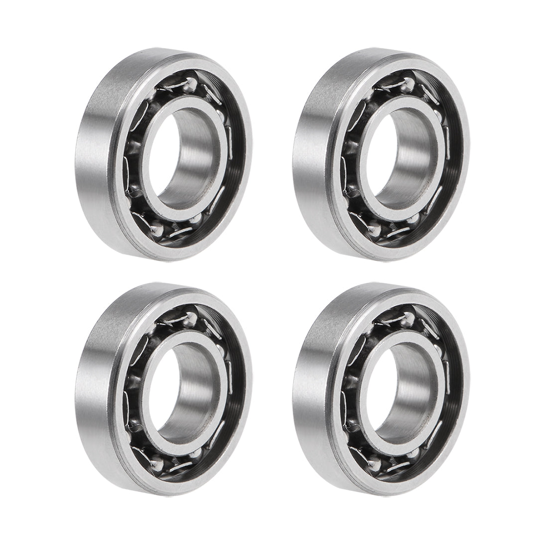 uxcell Uxcell 685K Ball Bearings Z2 5x11x3mm Open Type Chrome Steel 4pcs