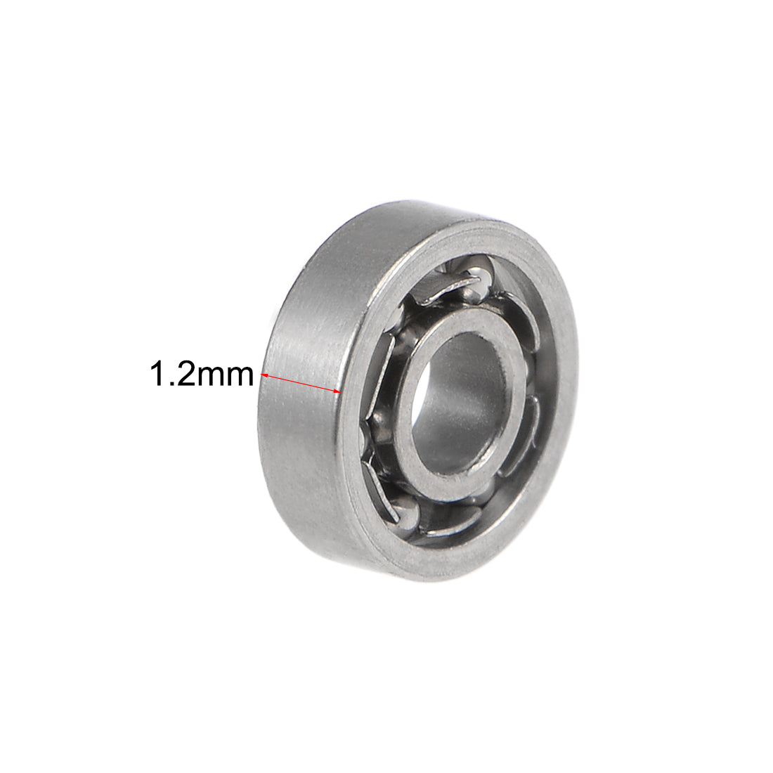 uxcell Uxcell Miniature Deep Groove Ball Bearings Open Type Chrome Steel Bearings