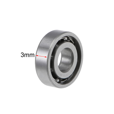 Harfington Uxcell Deep Groove Ball Bearings Metric Open Type Chrome Steel ABEC1 Z2