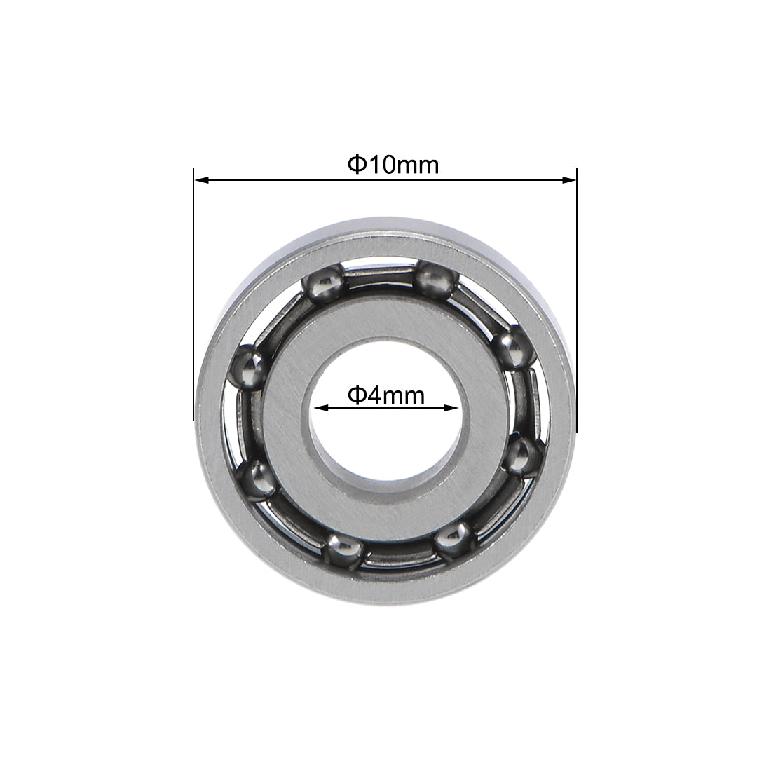 uxcell Uxcell Deep Groove Ball Bearings Metric Open Type Chrome Steel ABEC1 Z2