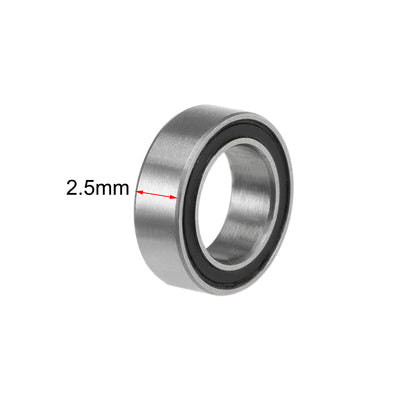 Harfington Uxcell Deep Groove Ball Bearing Metric Double Shielded Chrome Steel P0 Z2