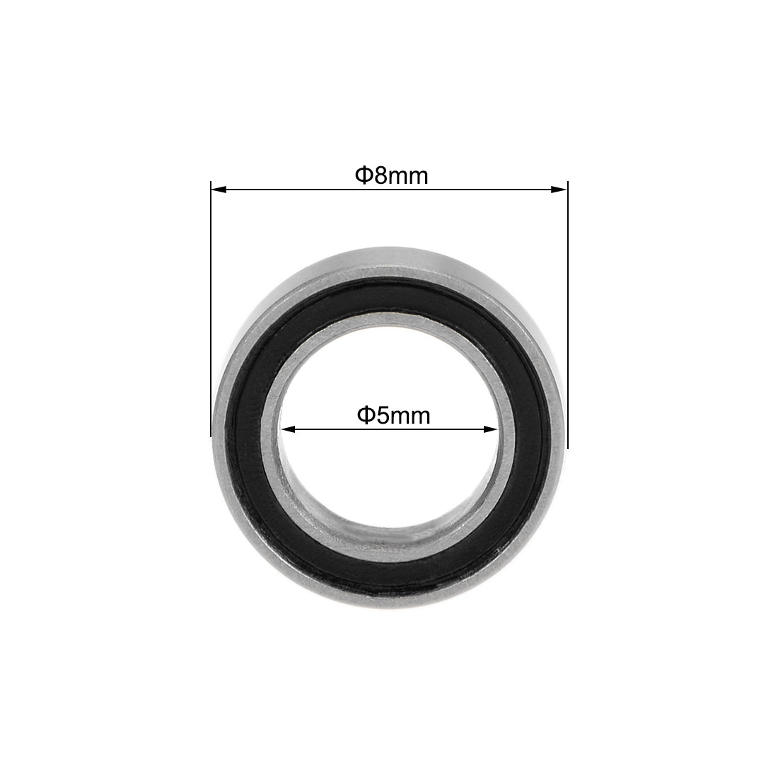 uxcell Uxcell Deep Groove Ball Bearing Metric Double Shielded Chrome Steel P0 Z2