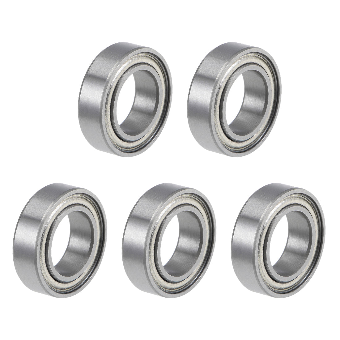 uxcell Uxcell MR148ZZ Ball Bearings Z2 8x14x4mm Double Shielded Chrome Steel 5pcs