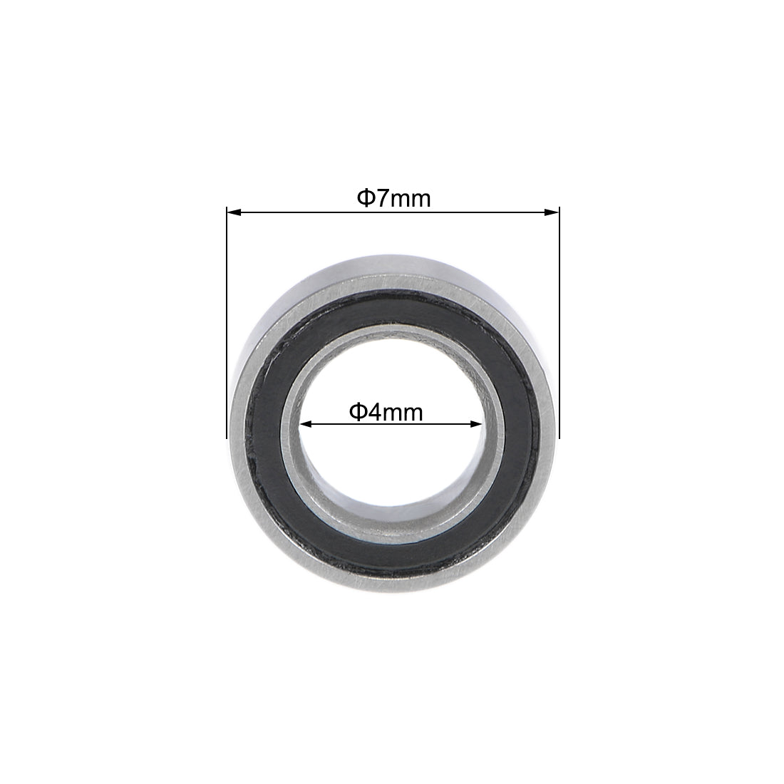 uxcell Uxcell Deep Groove Ball Bearings Metric Double Sealed Chrome Steel P0 Z2 Bearing