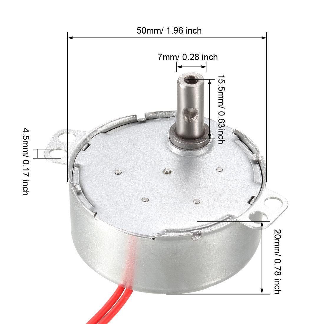 uxcell Uxcell Elektrische Synchronmotor Plattenspieler 24V AC 5-6U/ min 50-60 Hz 4W CCW Richtung für Handgefertigten, Modell- oder Führungsmotor