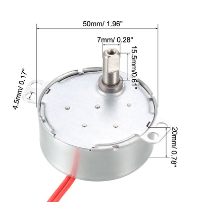 Harfington Uxcell Plattenspieler Synchronmotor 50-60Hz 12 VAC CCW 4W 5-6RPM