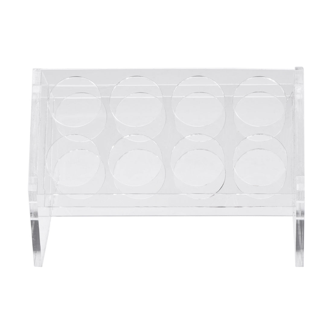 uxcell Uxcell Slant Rack Acrylic Test Tube Holder 8 Wells for 50ml Centrifuge Tubes Clear