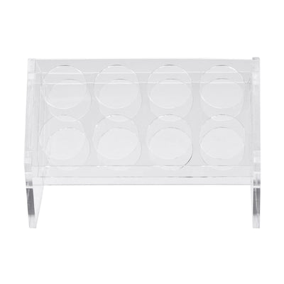 Harfington Uxcell Slant Rack Acrylic Test Tube Holder 8 Wells for 50ml Centrifuge Tubes Clear