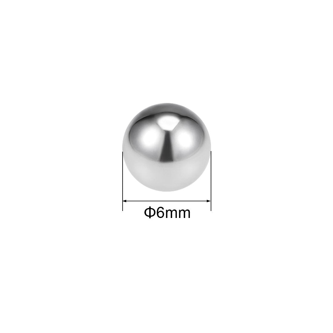 uxcell Uxcell 6mm Bearing Balls 316L Stainless Steel G100 Precision Balls 20pcs