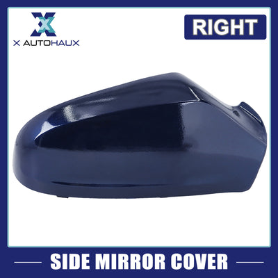 Harfington Car Right Side Wing Door Mirror Cover Dark Blue for Vauxhall for Astra H MK5 04-08