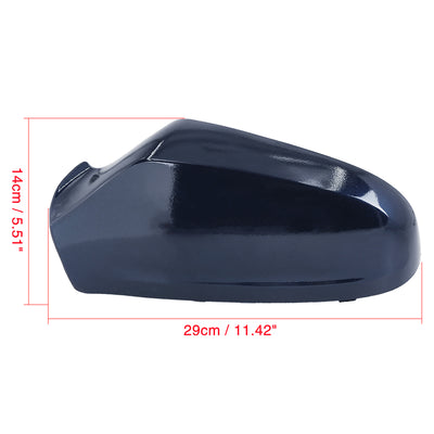 Harfington Car Left Side Wing Door Mirror Cover Dark Blue for Vauxhall for Astra H MK5 04-09