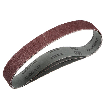 Harfington Uxcell 1.2 x 21 Inch Sanding Belt 80 Grit Aluminum Oxide Sand Belts 3pcs