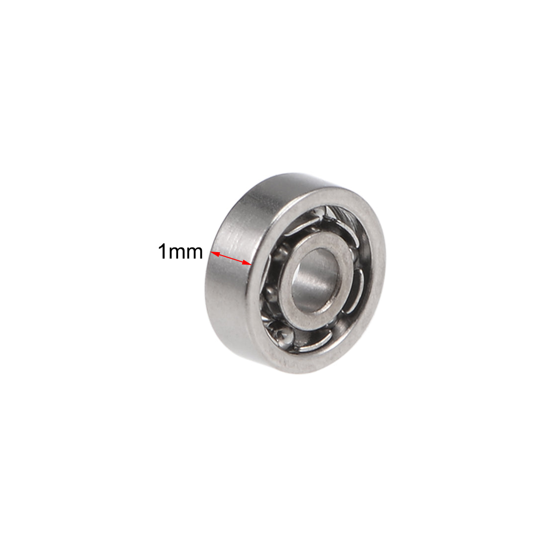 uxcell Uxcell Miniature Deep Groove Ball Bearings Open Type Chrome Steel Bearing