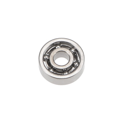 Harfington Uxcell Miniature Deep Groove Ball Bearings Open Type Chrome Steel Bearing