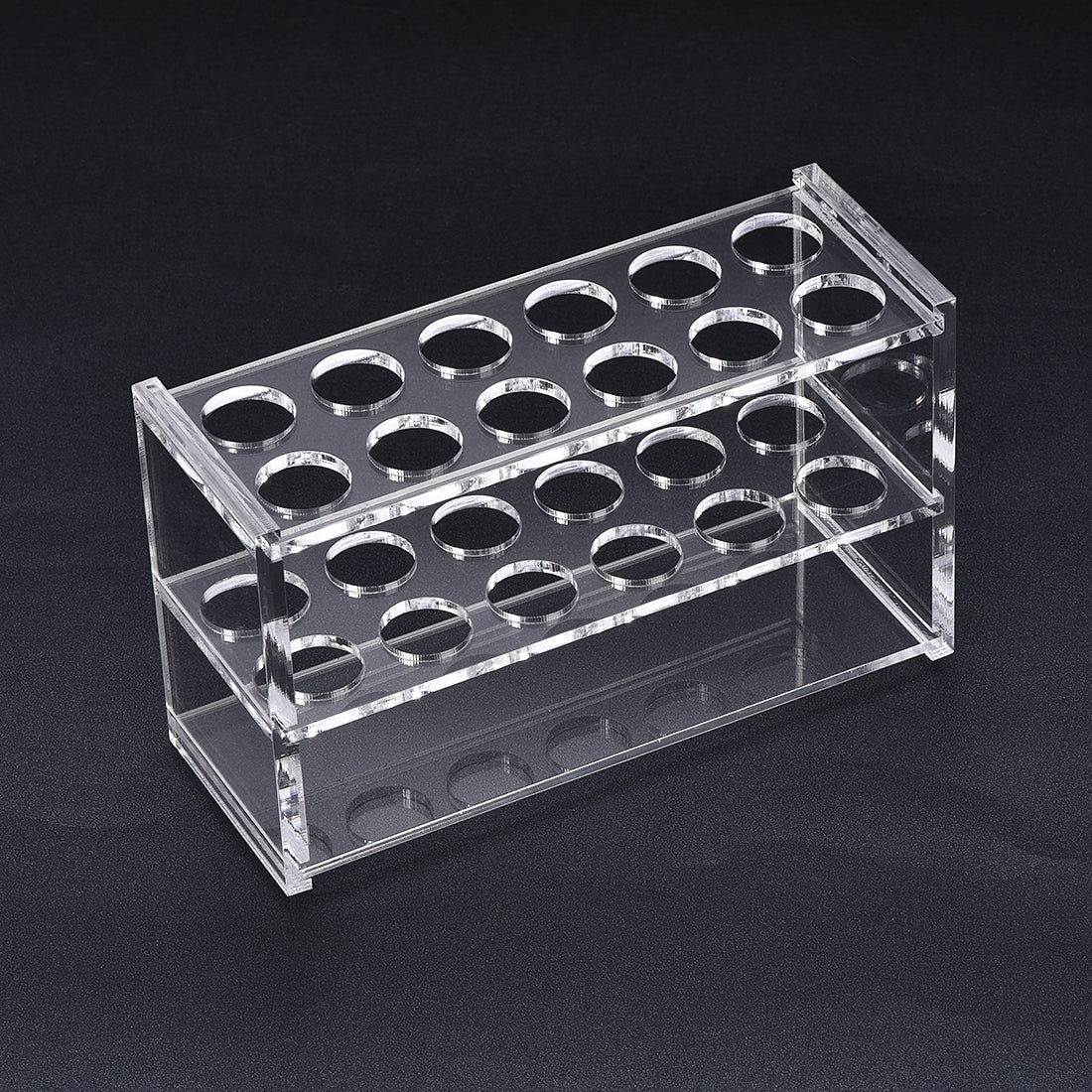 uxcell Uxcell Reagenzglashalter Rack 2x6 Wells für 10ml Zentrifugenröhrchen Klar