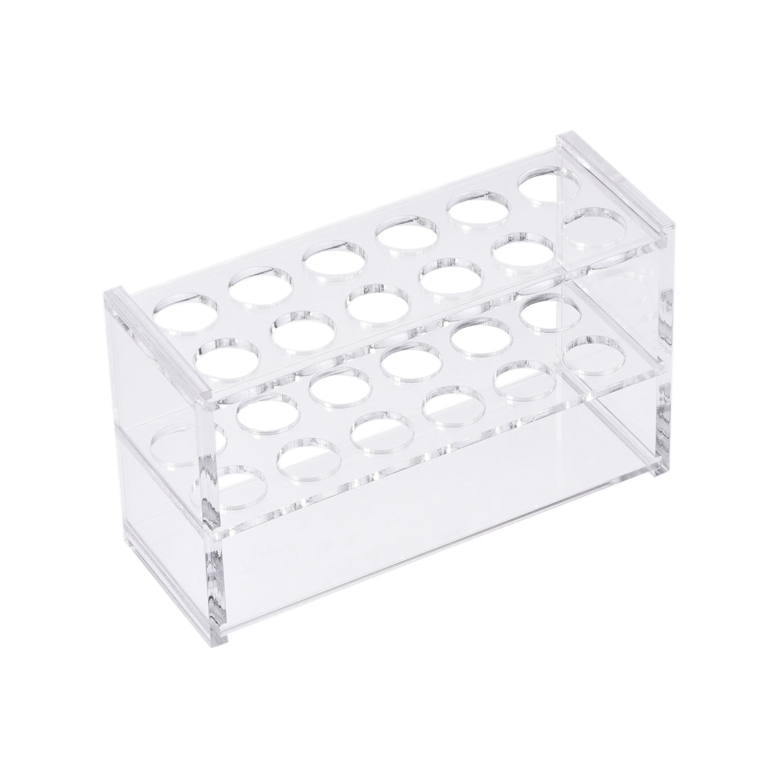 uxcell Uxcell Reagenzglashalter Rack 2x6 Wells für 10ml Zentrifugenröhrchen Klar