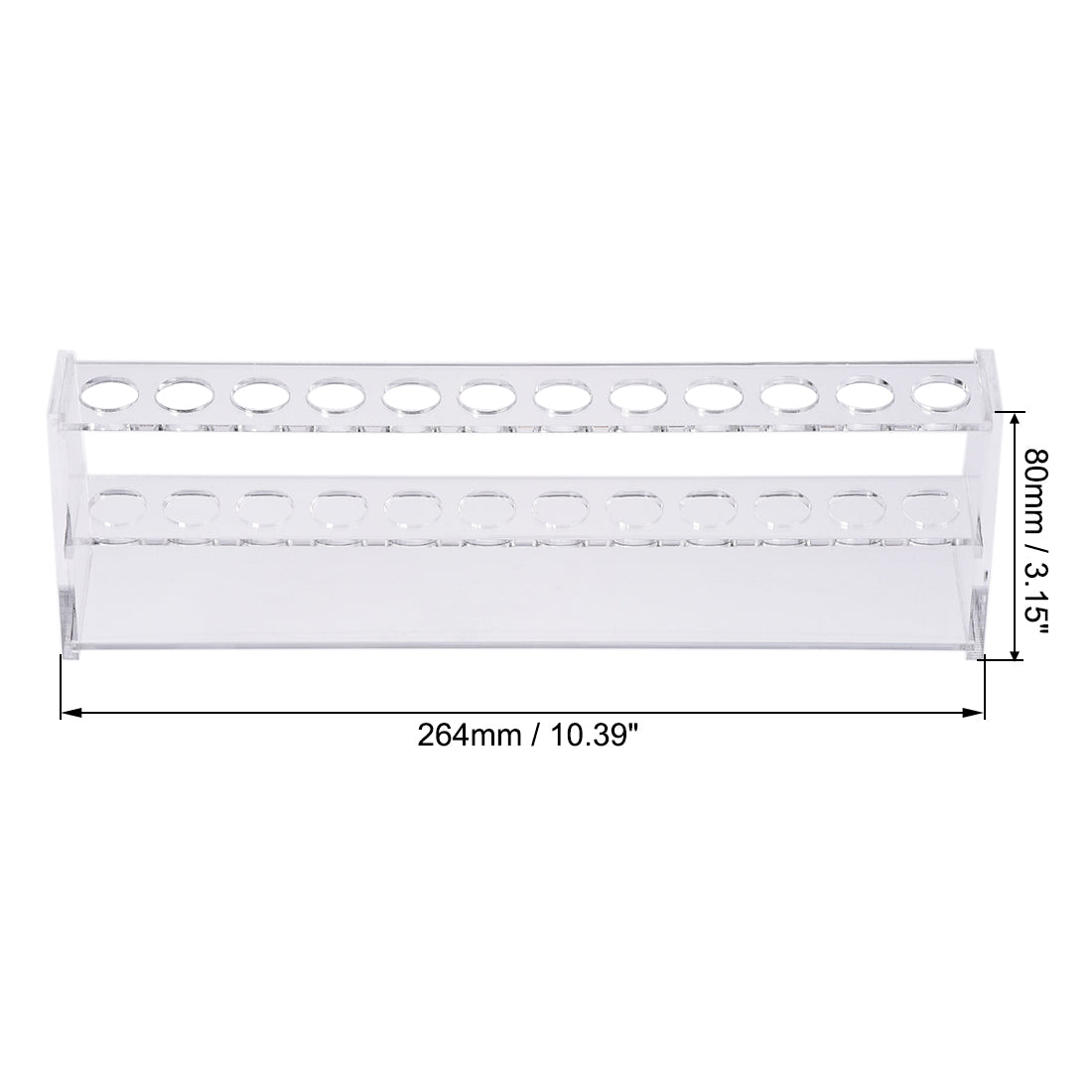 uxcell Uxcell Reagenzglashalter Rack 12 Wells für 10ml Zentrifugenröhrchen Klar