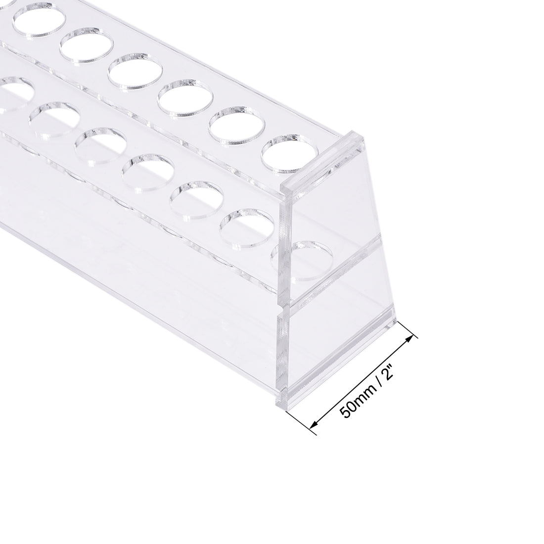 uxcell Uxcell Reagenzglashalter Rack 12 Wells für 10ml Zentrifugenröhrchen Klar