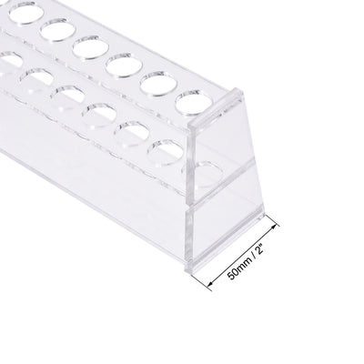 Harfington Uxcell Reagenzglashalter Rack 12 Wells für 10ml Zentrifugenröhrchen Klar