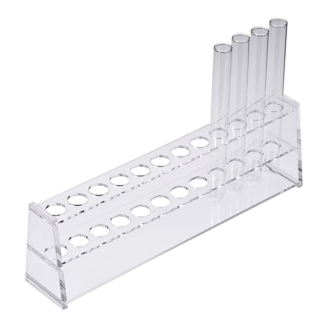 uxcell Uxcell Reagenzglashalter Rack 12 Wells für 10ml Zentrifugenröhrchen Klar